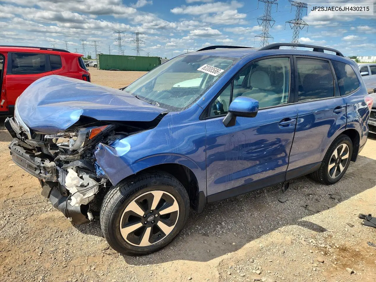 2018 Subaru Forester 2.5I Premium VIN: JF2SJAEC6JH430215 Lot: 62008586