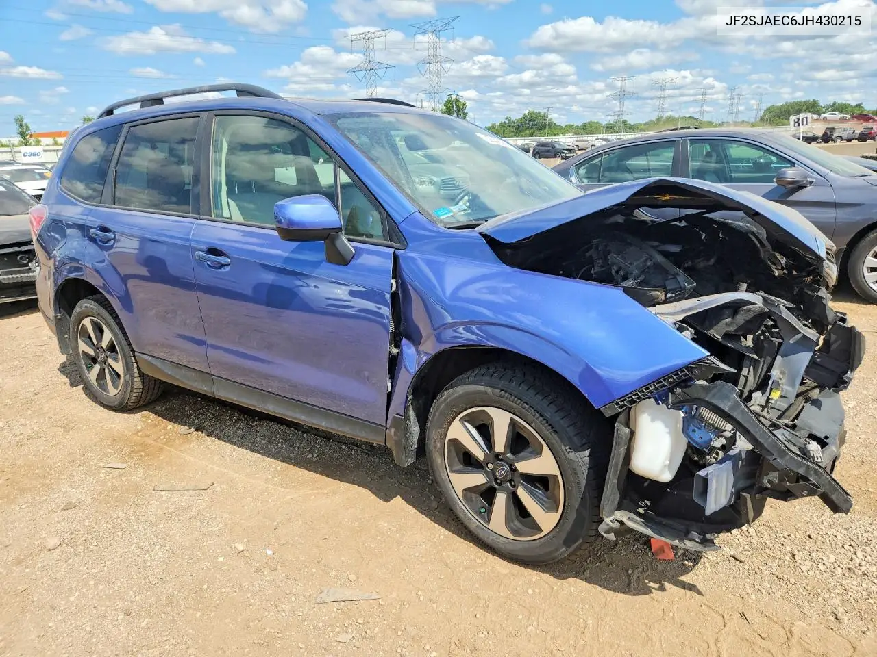 2018 Subaru Forester 2.5I Premium VIN: JF2SJAEC6JH430215 Lot: 62008586