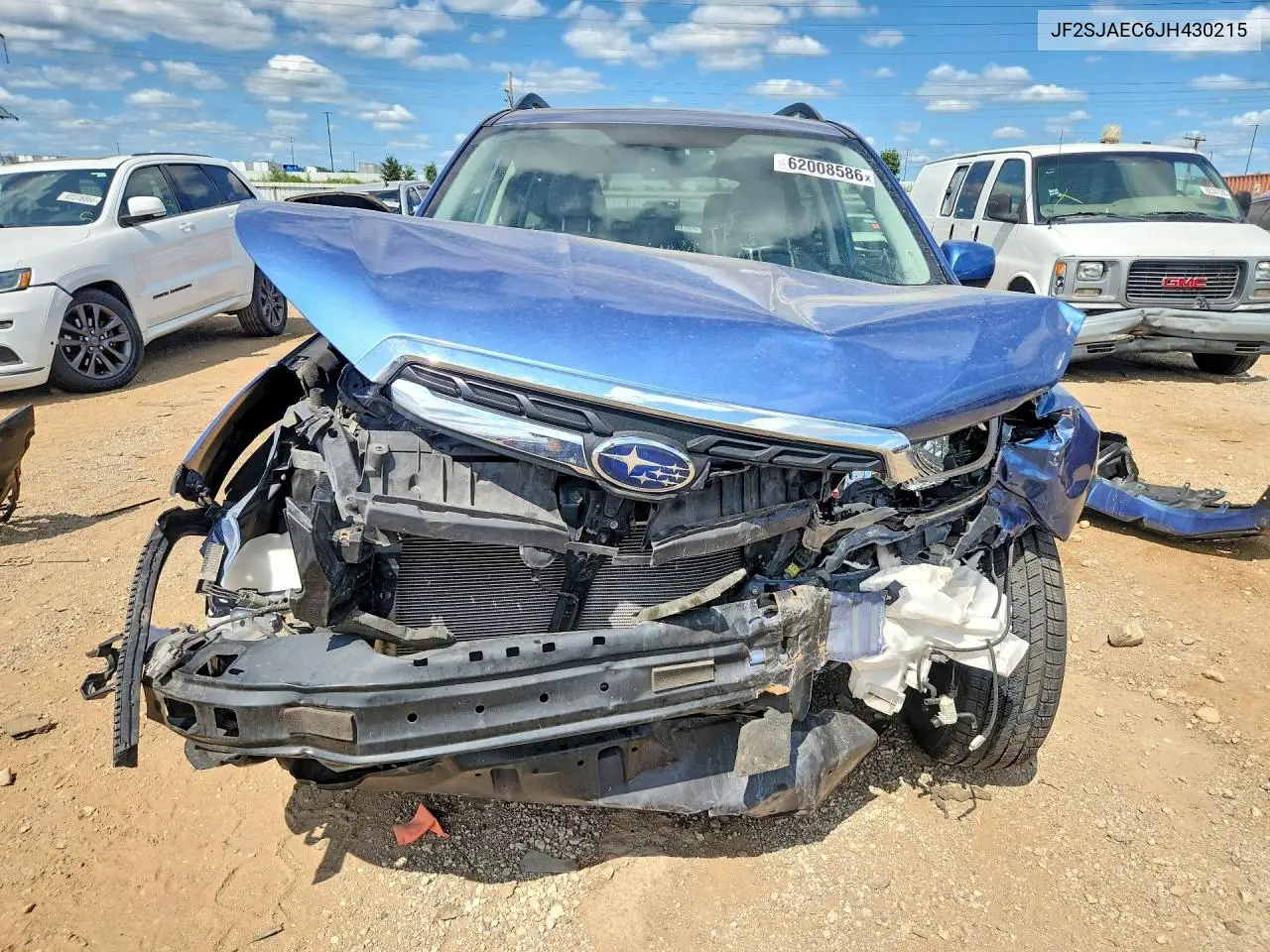 2018 Subaru Forester 2.5I Premium VIN: JF2SJAEC6JH430215 Lot: 62008586