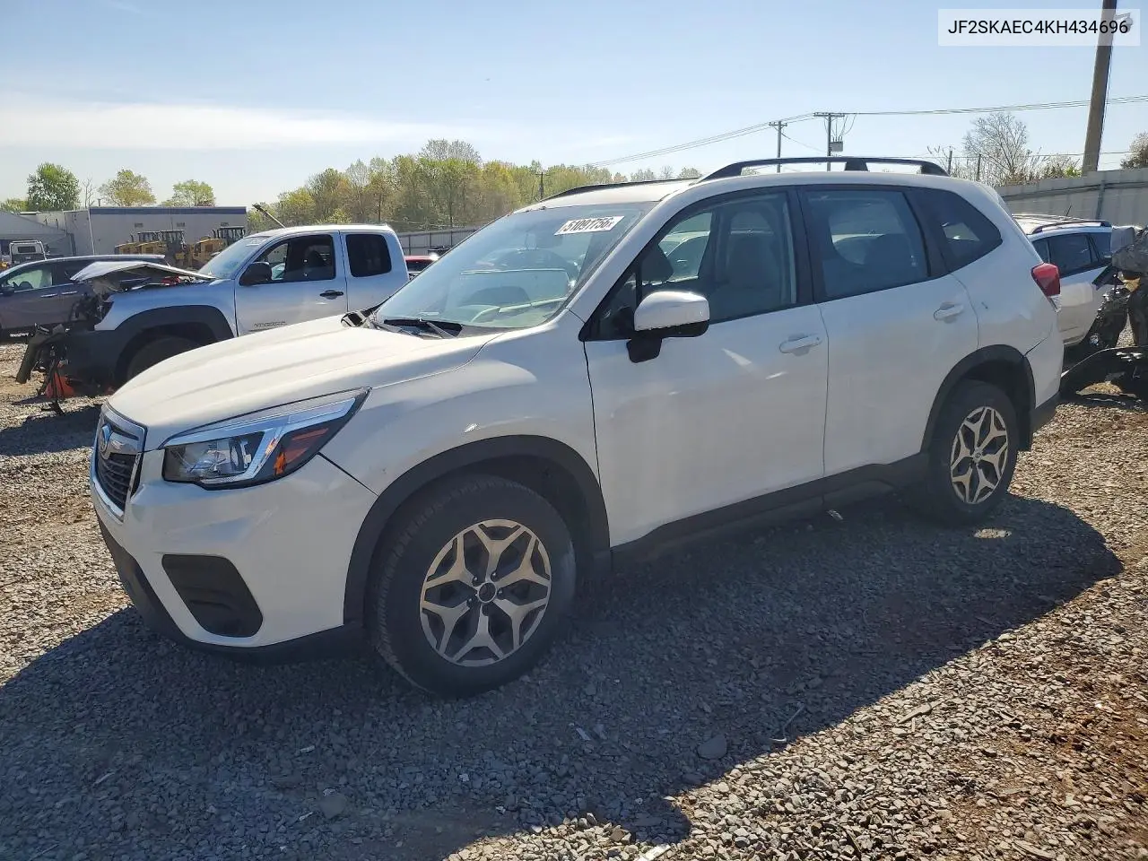 2019 Subaru Forester Premium VIN: JF2SKAEC4KH434696 Lot: 51091756