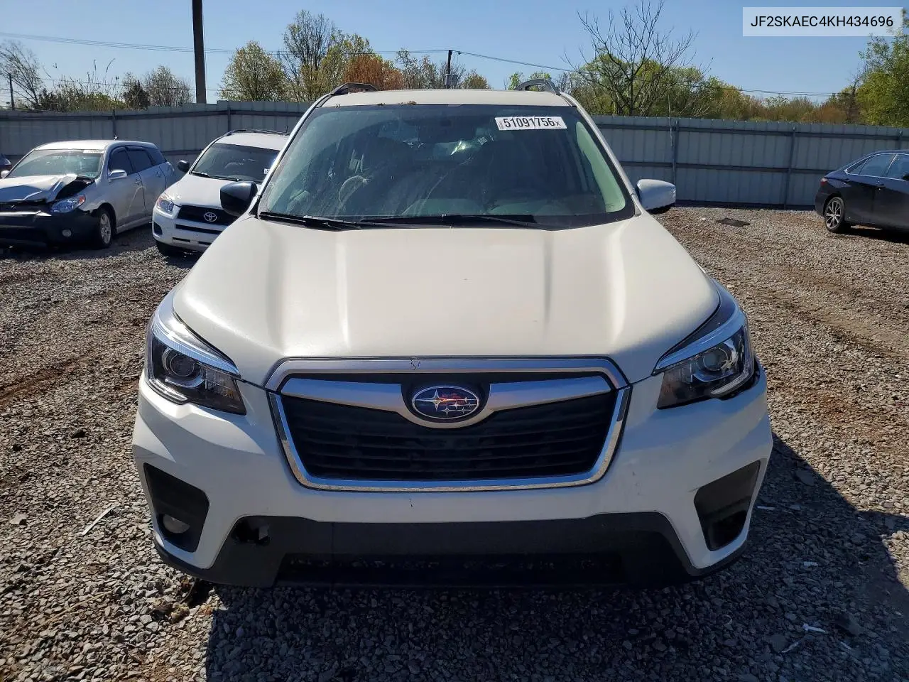 2019 Subaru Forester Premium VIN: JF2SKAEC4KH434696 Lot: 51091756