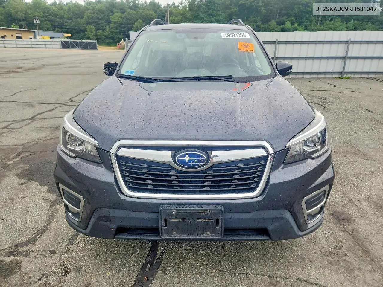 2019 Subaru Forester Limited VIN: JF2SKAUC9KH581047 Lot: 59591206