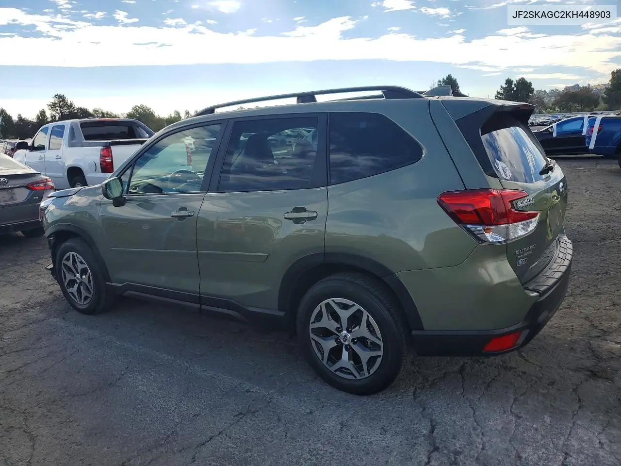 2019 Subaru Forester Premium VIN: JF2SKAGC2KH448903 Lot: 62094226