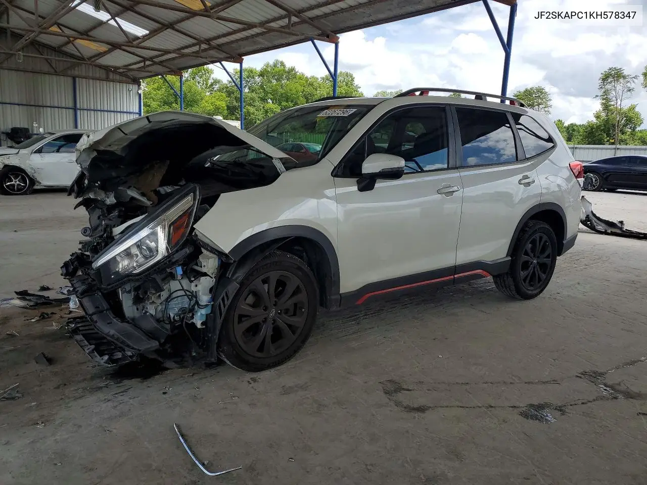 2019 Subaru Forester Sport VIN: JF2SKAPC1KH578347 Lot: 62267296
