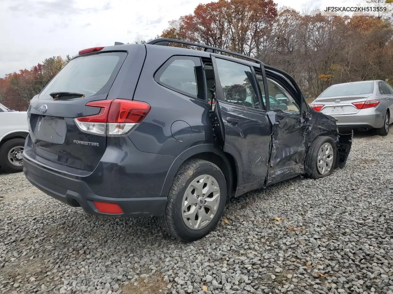 JF2SKACC2KH513559 2019 Subaru Forester