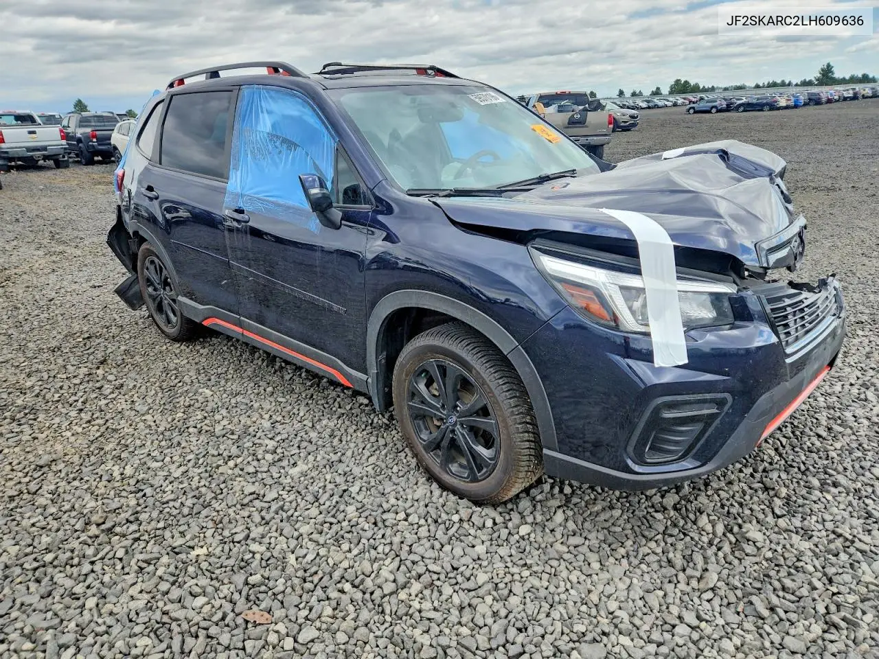 2020 Subaru Forester Sport VIN: JF2SKARC2LH609636 Lot: 59570196