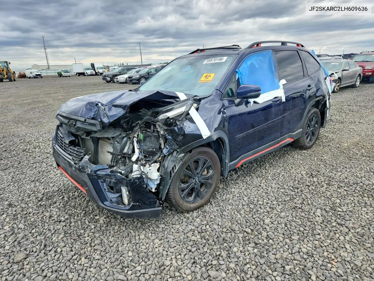 2020 Subaru Forester Sport VIN: JF2SKARC2LH609636 Lot: 59570196