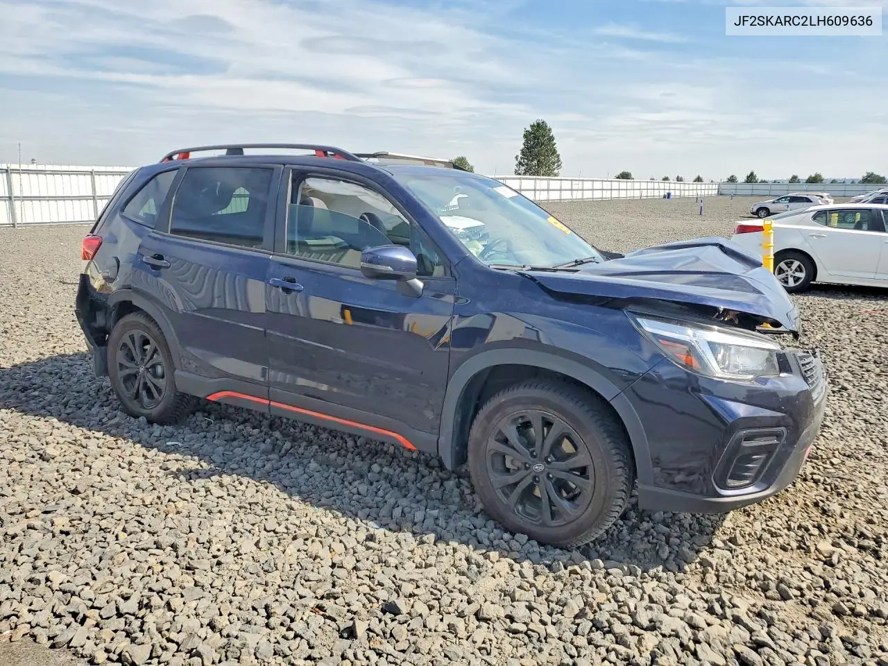 2020 Subaru Forester Sport VIN: JF2SKARC2LH609636 Lot: 59570196