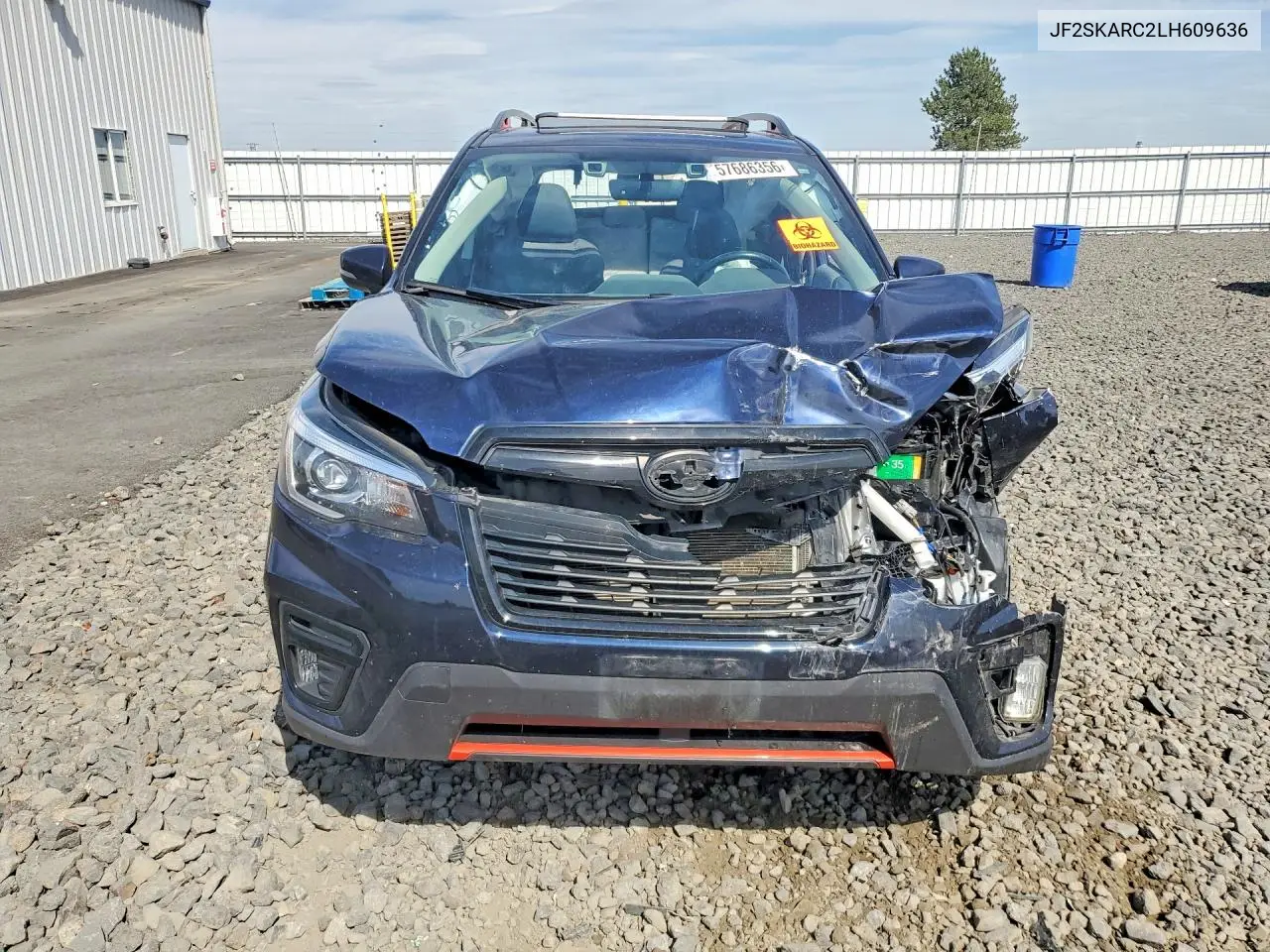2020 Subaru Forester Sport VIN: JF2SKARC2LH609636 Lot: 59570196
