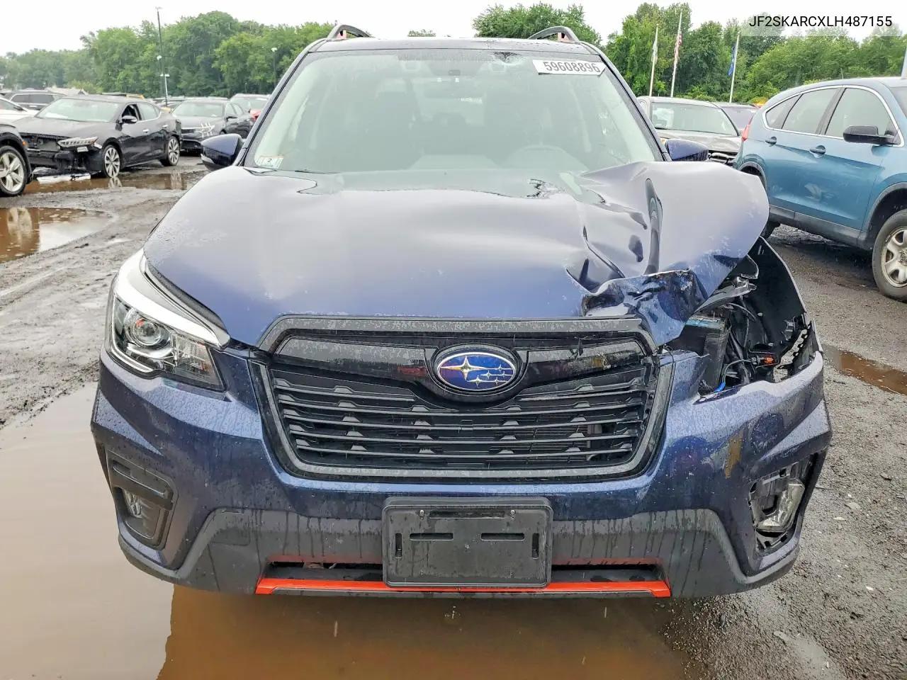 2020 Subaru Forester Sport VIN: JF2SKARCXLH487155 Lot: 59608896