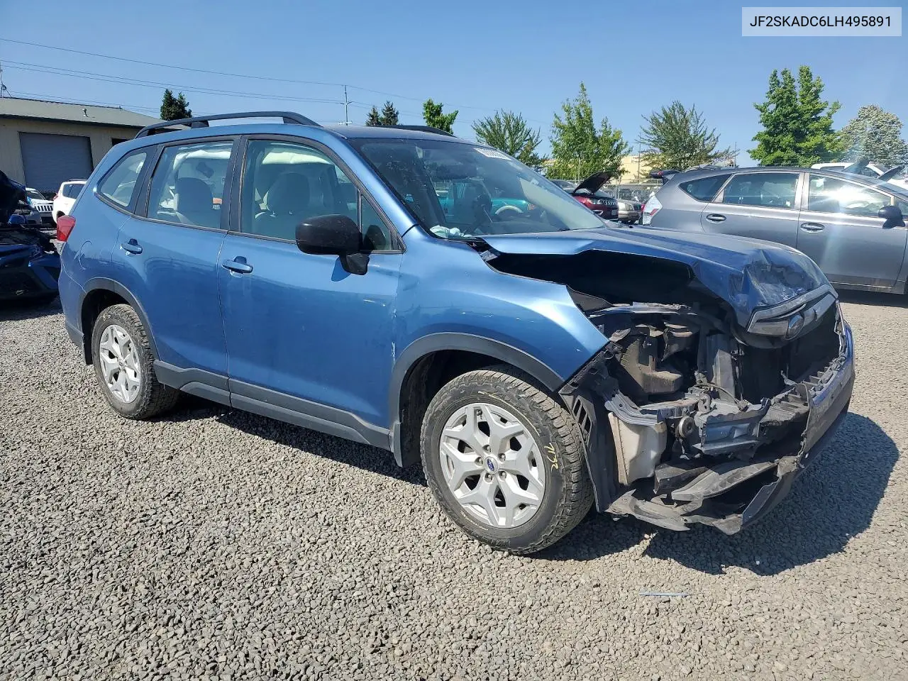 2020 Subaru Forester VIN: JF2SKADC6LH495891 Lot: 60088086