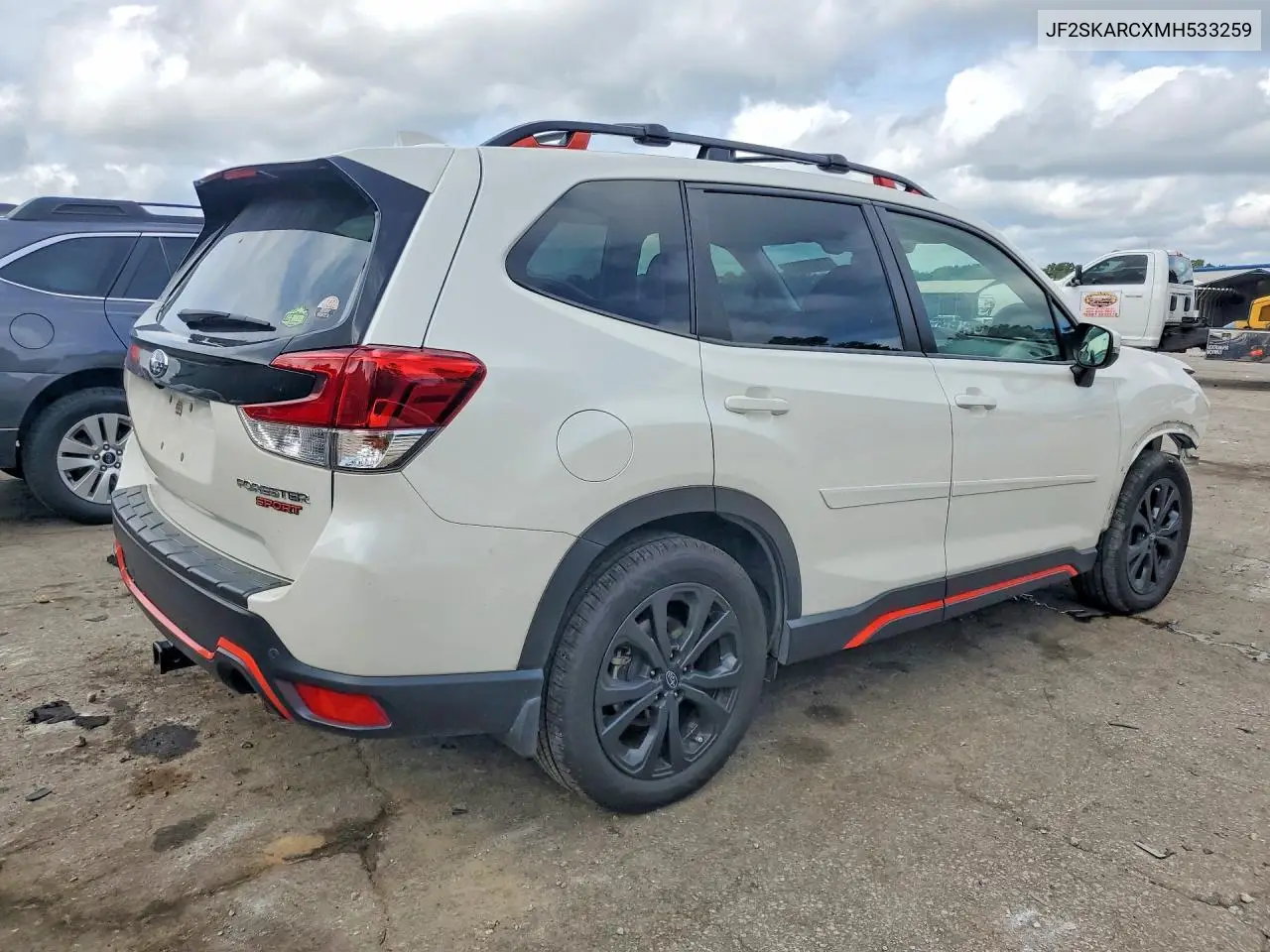 2021 Subaru Forester Sport VIN: JF2SKARCXMH533259 Lot: 61120626