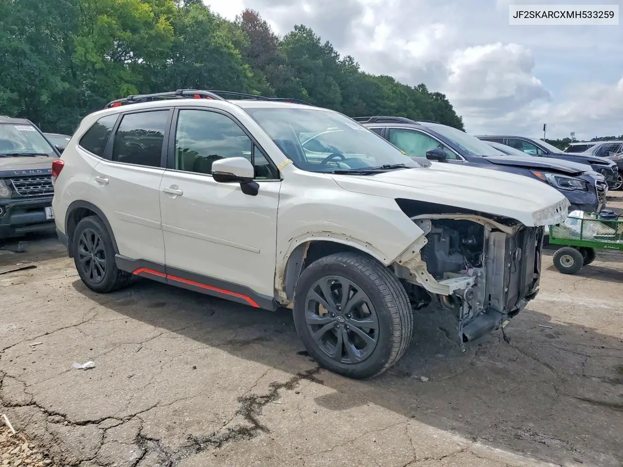 2021 Subaru Forester Sport VIN: JF2SKARCXMH533259 Lot: 61120626