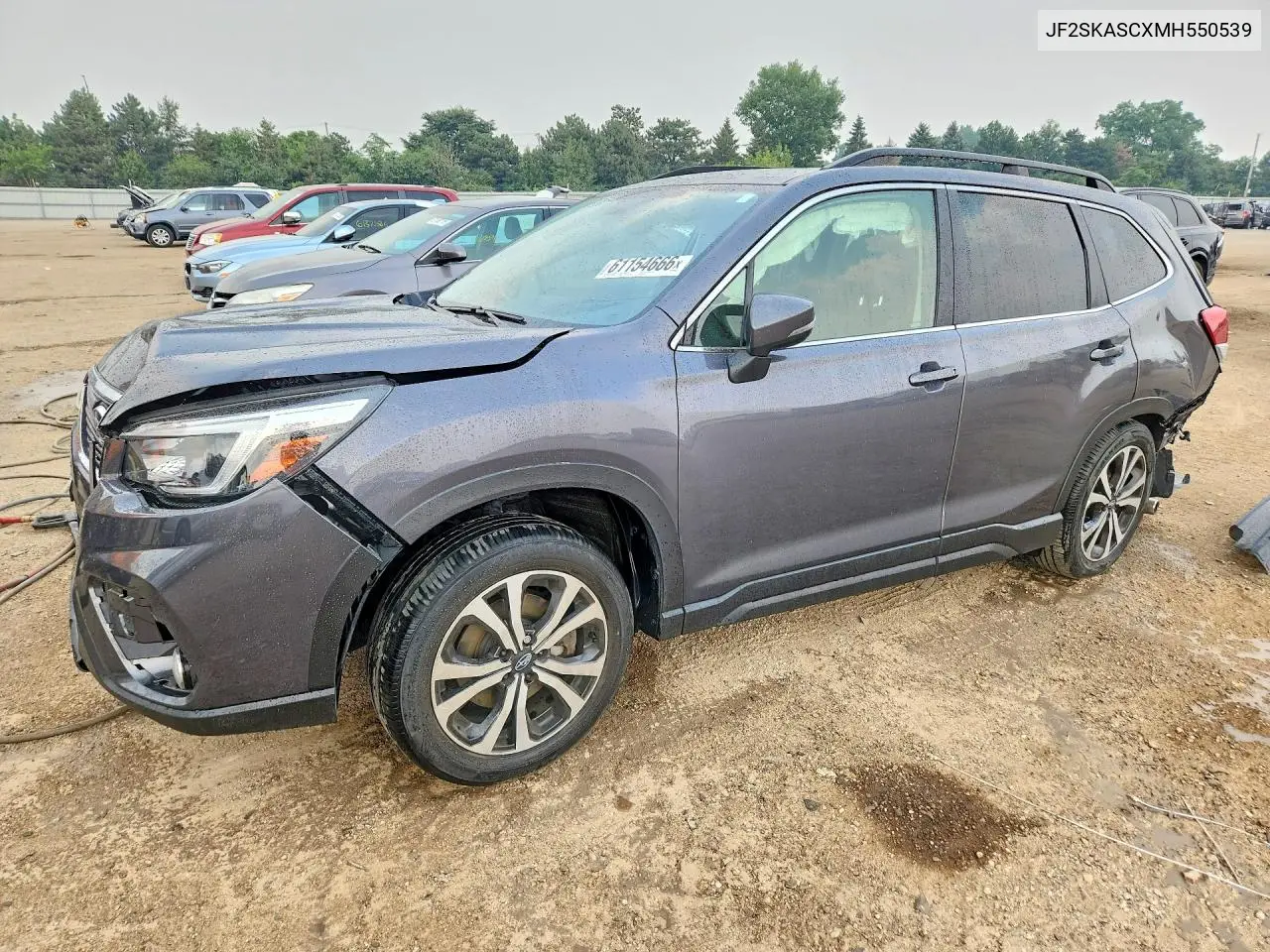 2021 Subaru Forester Limited VIN: JF2SKASCXMH550539 Lot: 61154666