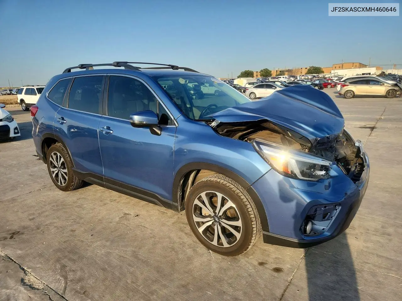 2021 Subaru Forester Limited VIN: JF2SKASCXMH460646 Lot: 61870736