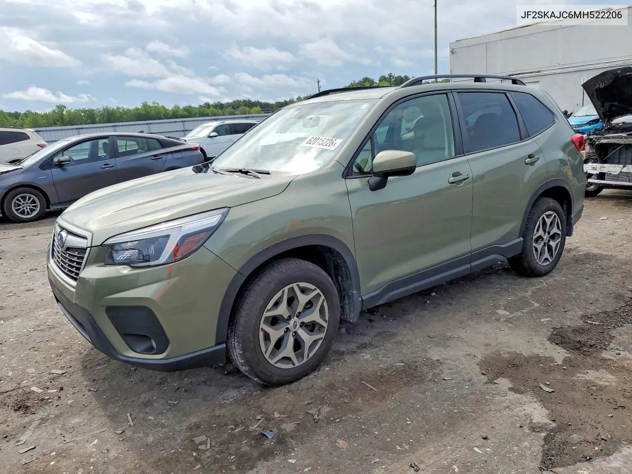 2021 Subaru Forester Premium VIN: JF2SKAJC6MH522206 Lot: 62015226
