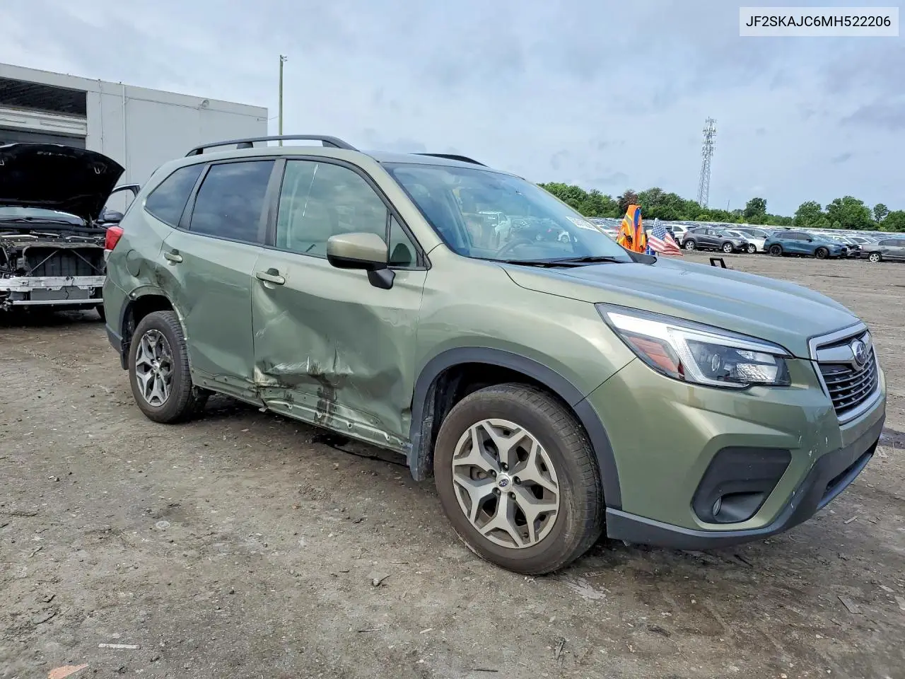 2021 Subaru Forester Premium VIN: JF2SKAJC6MH522206 Lot: 62015226