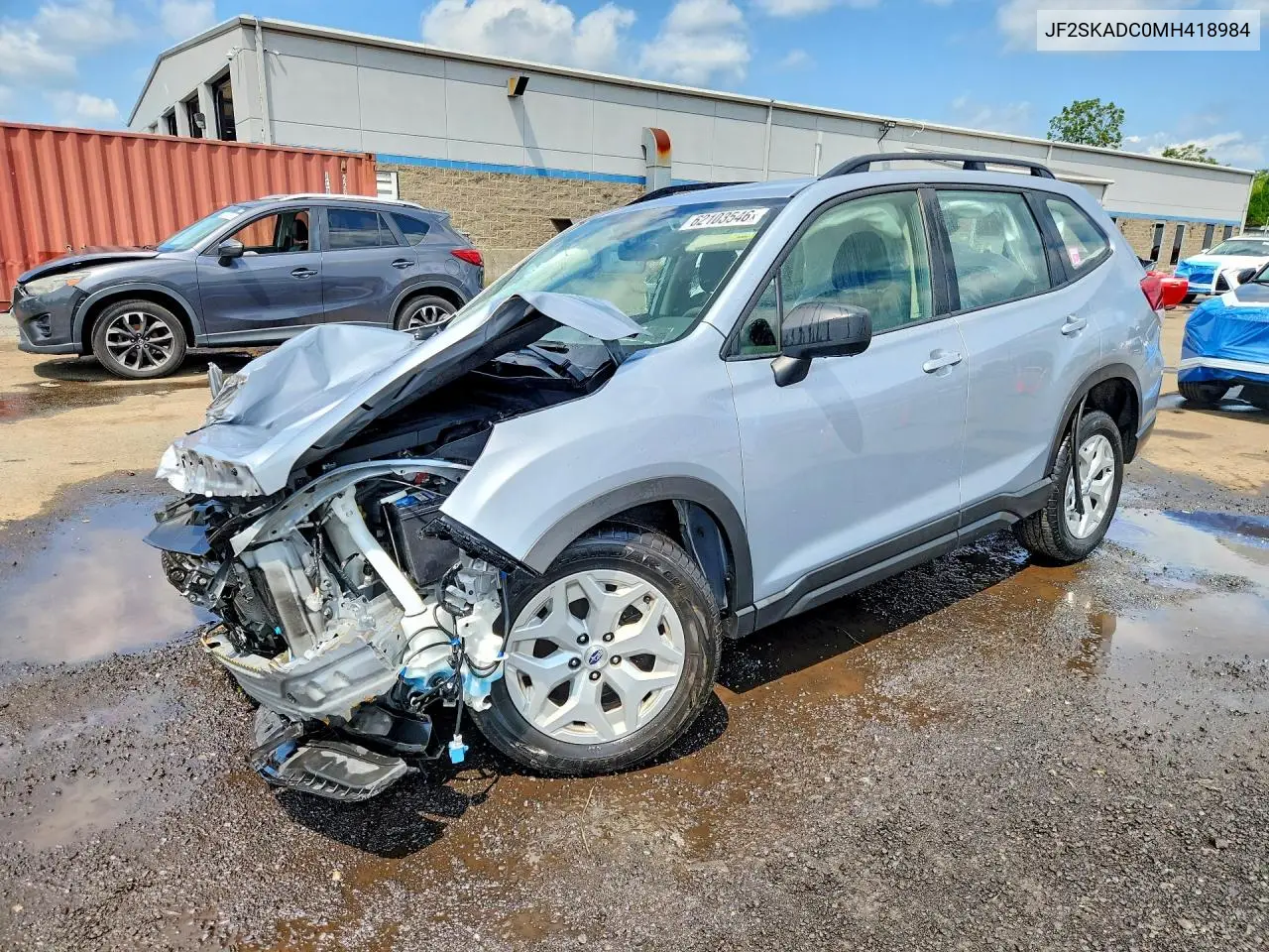 2021 Subaru Forester VIN: JF2SKADC0MH418984 Lot: 62103546