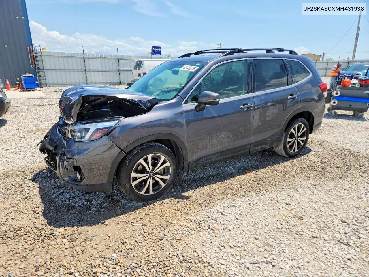 2021 Subaru Forester Limited VIN: JF2SKASCXMH431938 Lot: 62145906