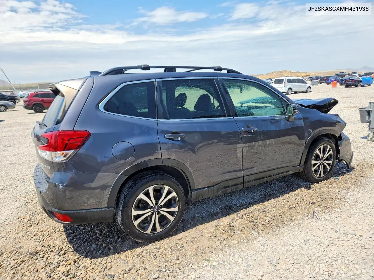 2021 Subaru Forester Limited VIN: JF2SKASCXMH431938 Lot: 62145906