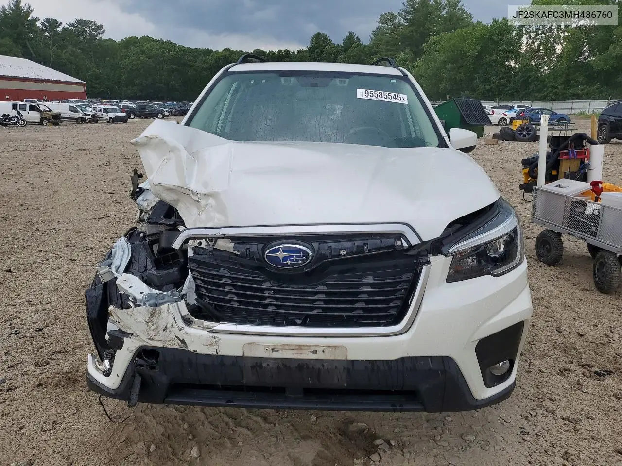 2021 Subaru Forester Premium VIN: JF2SKAFC3MH486760 Lot: 95585545