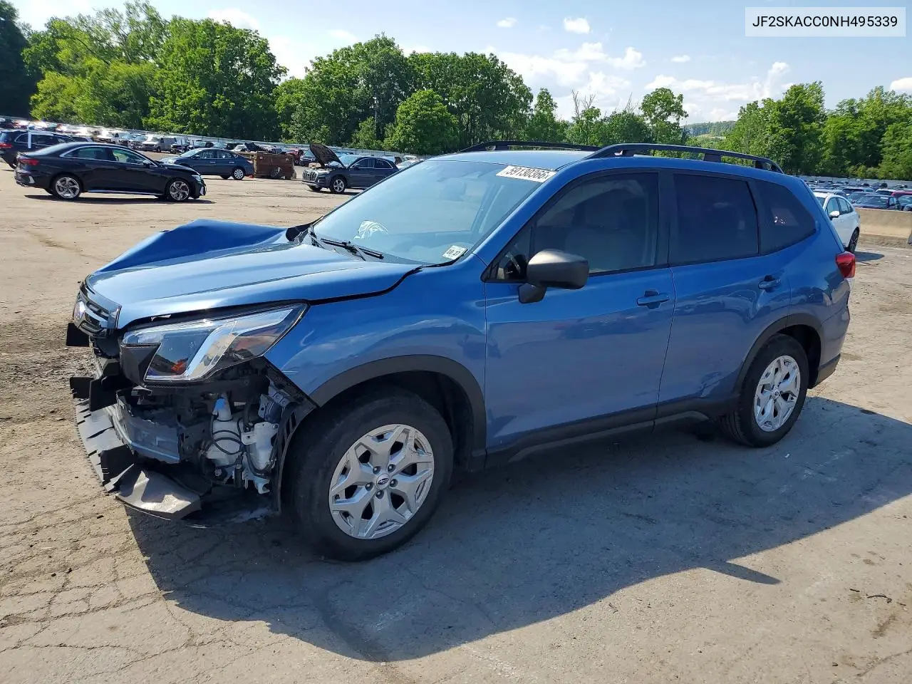 2022 Subaru Forester Base Plus VIN: JF2SKACC0NH495339 Lot: 59130366