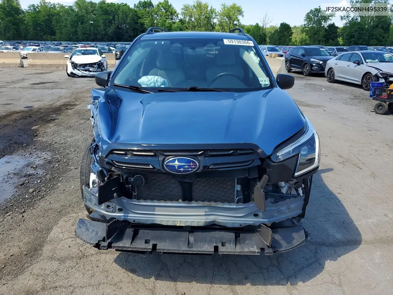 2022 Subaru Forester Base Plus VIN: JF2SKACC0NH495339 Lot: 59130366