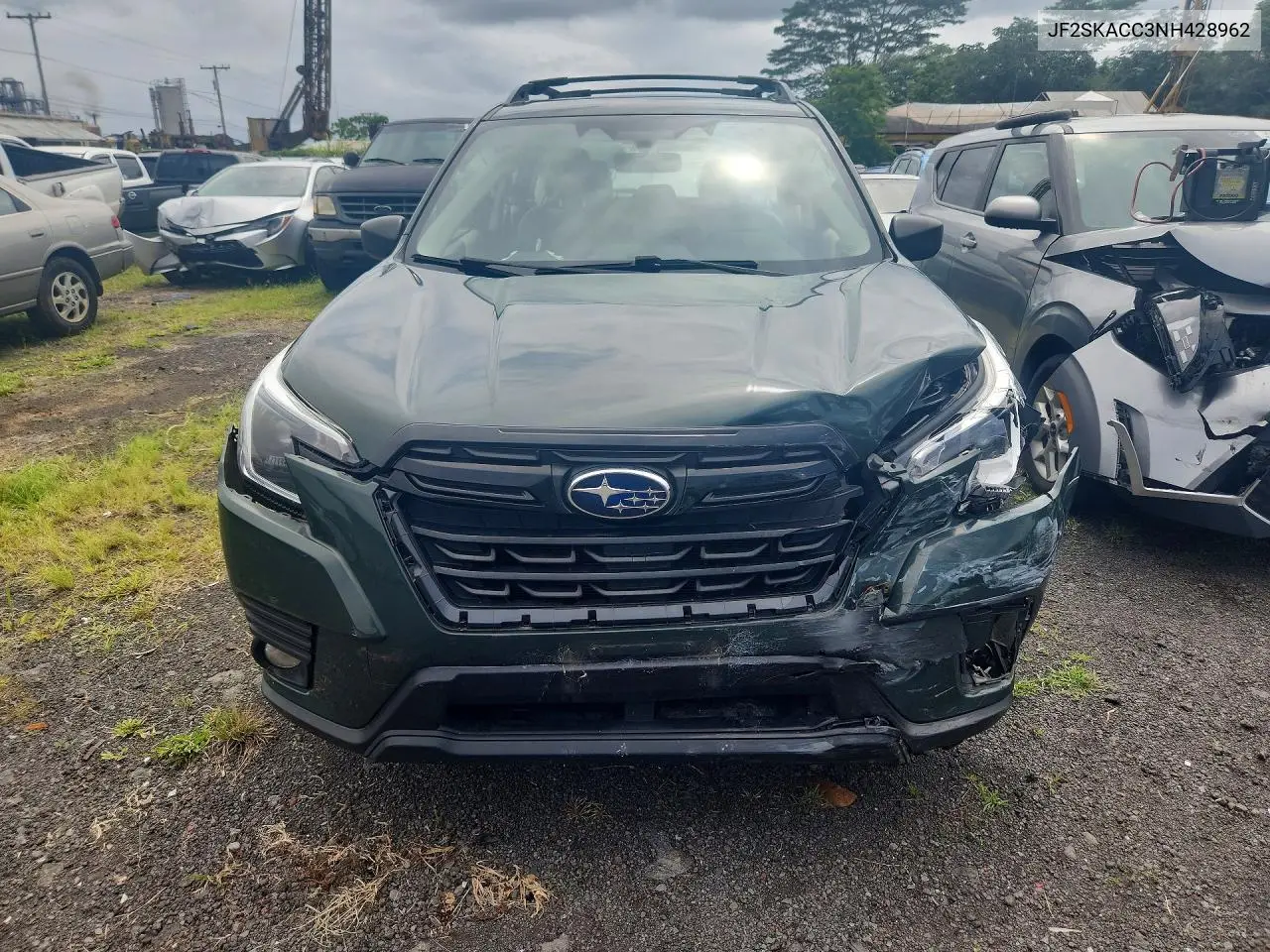 2022 Subaru Forester VIN: JF2SKACC3NH428962 Lot: 61624846