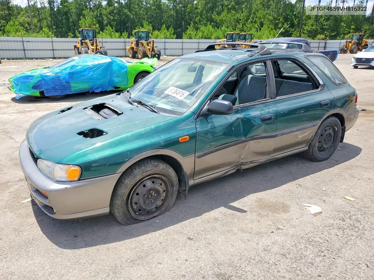 1997 Subaru Impreza Outback VIN: JF1GF4859VH816322 Lot: 61384916
