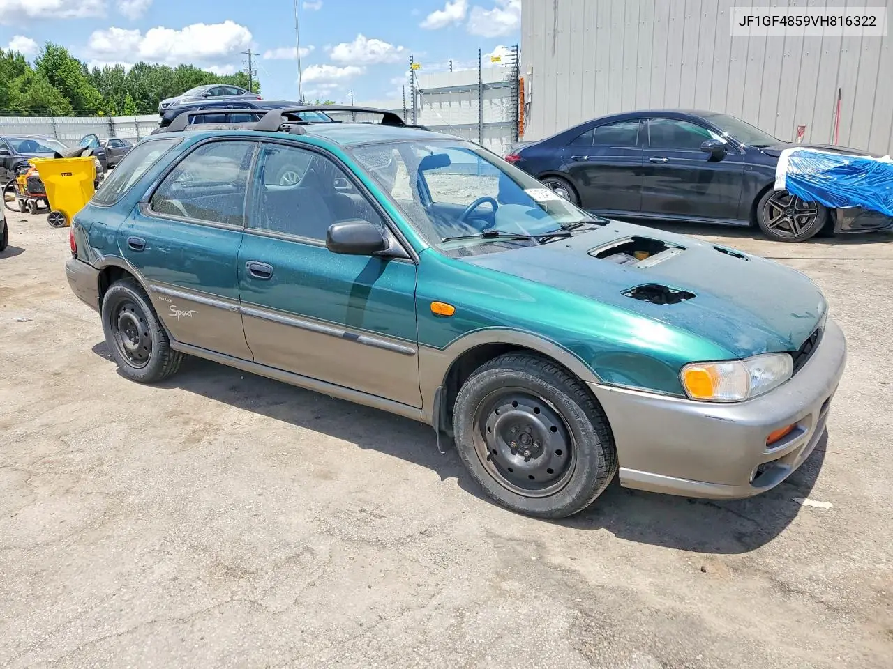 1997 Subaru Impreza Outback VIN: JF1GF4859VH816322 Lot: 61384916