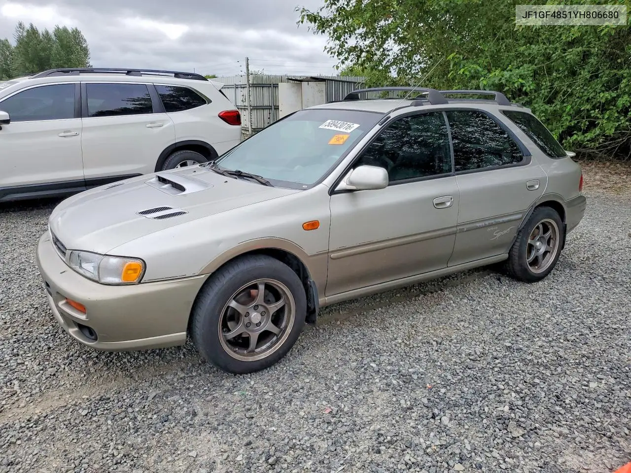 2000 Subaru Impreza Outback Sport VIN: JF1GF4851YH806680 Lot: 58943016