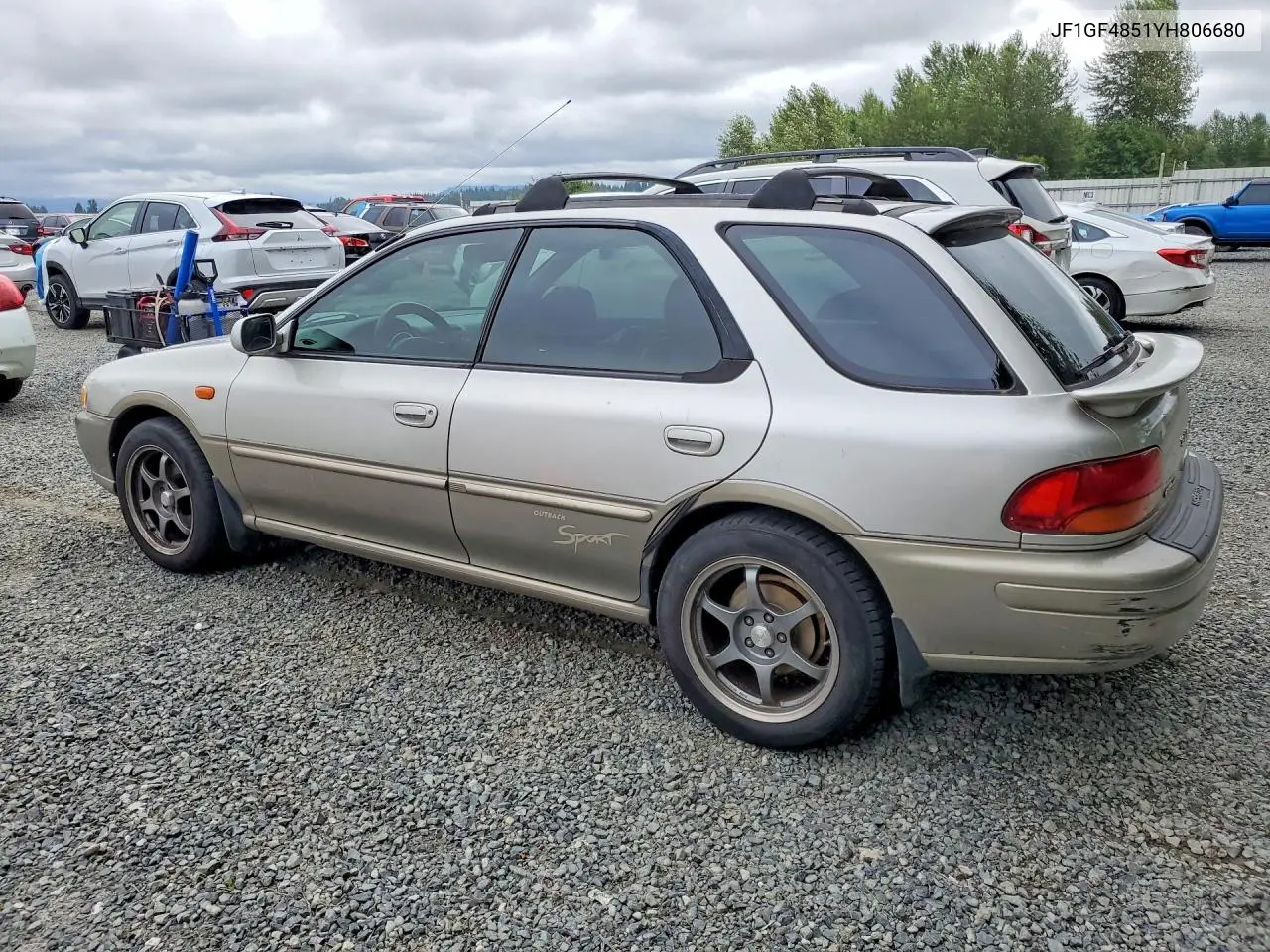 2000 Subaru Impreza Outback Sport VIN: JF1GF4851YH806680 Lot: 58943016