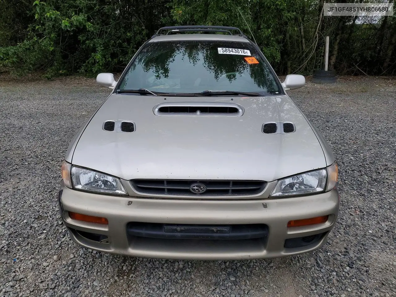 2000 Subaru Impreza Outback Sport VIN: JF1GF4851YH806680 Lot: 58943016