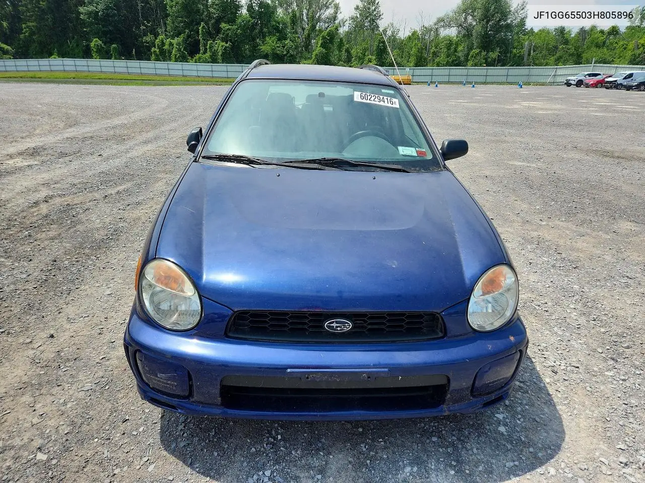 2003 Subaru Impreza Ts VIN: JF1GG65503H805896 Lot: 60229416