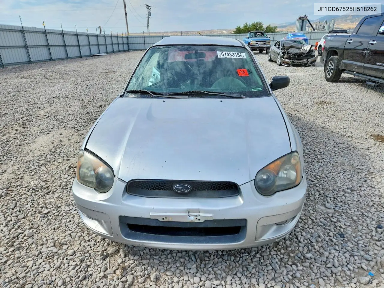 2005 Subaru Impreza Rs VIN: JF1GD67525H518262 Lot: 61433156