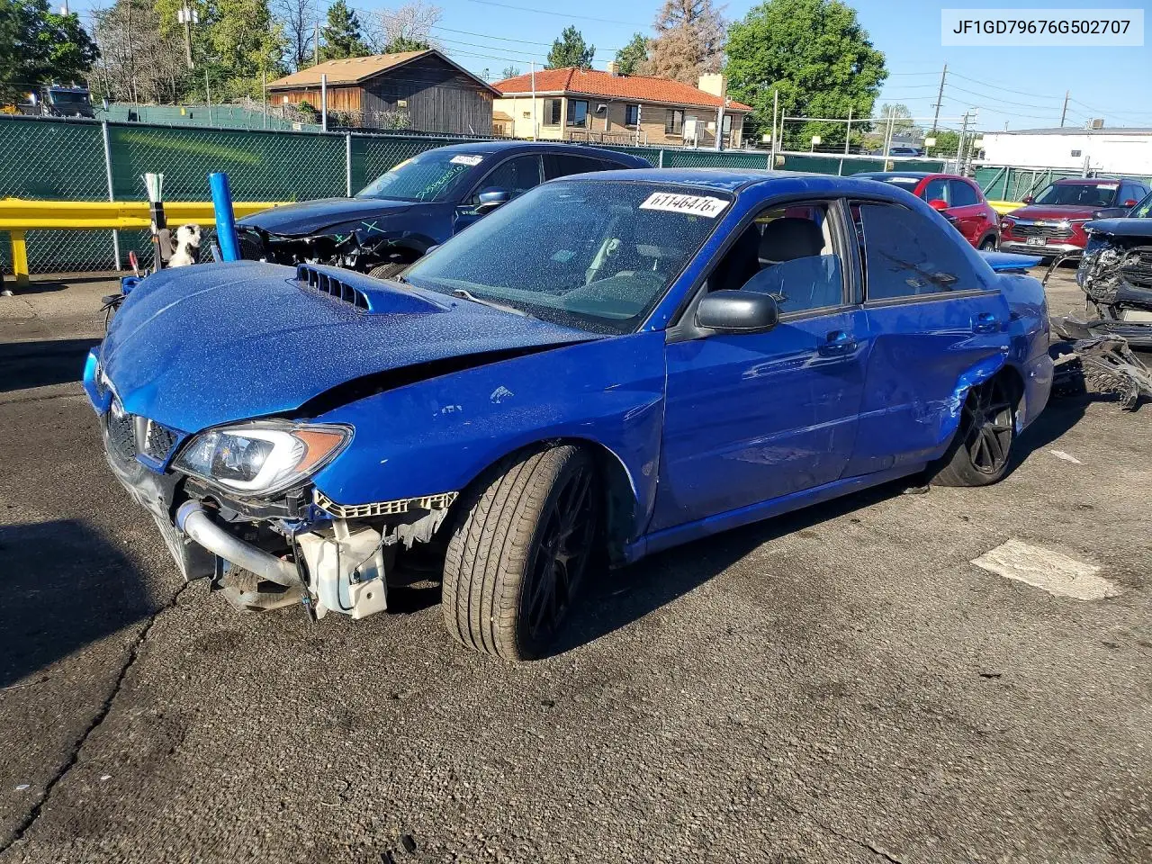 2006 Subaru Impreza Wrx VIN: JF1GD79676G502707 Lot: 61146476
