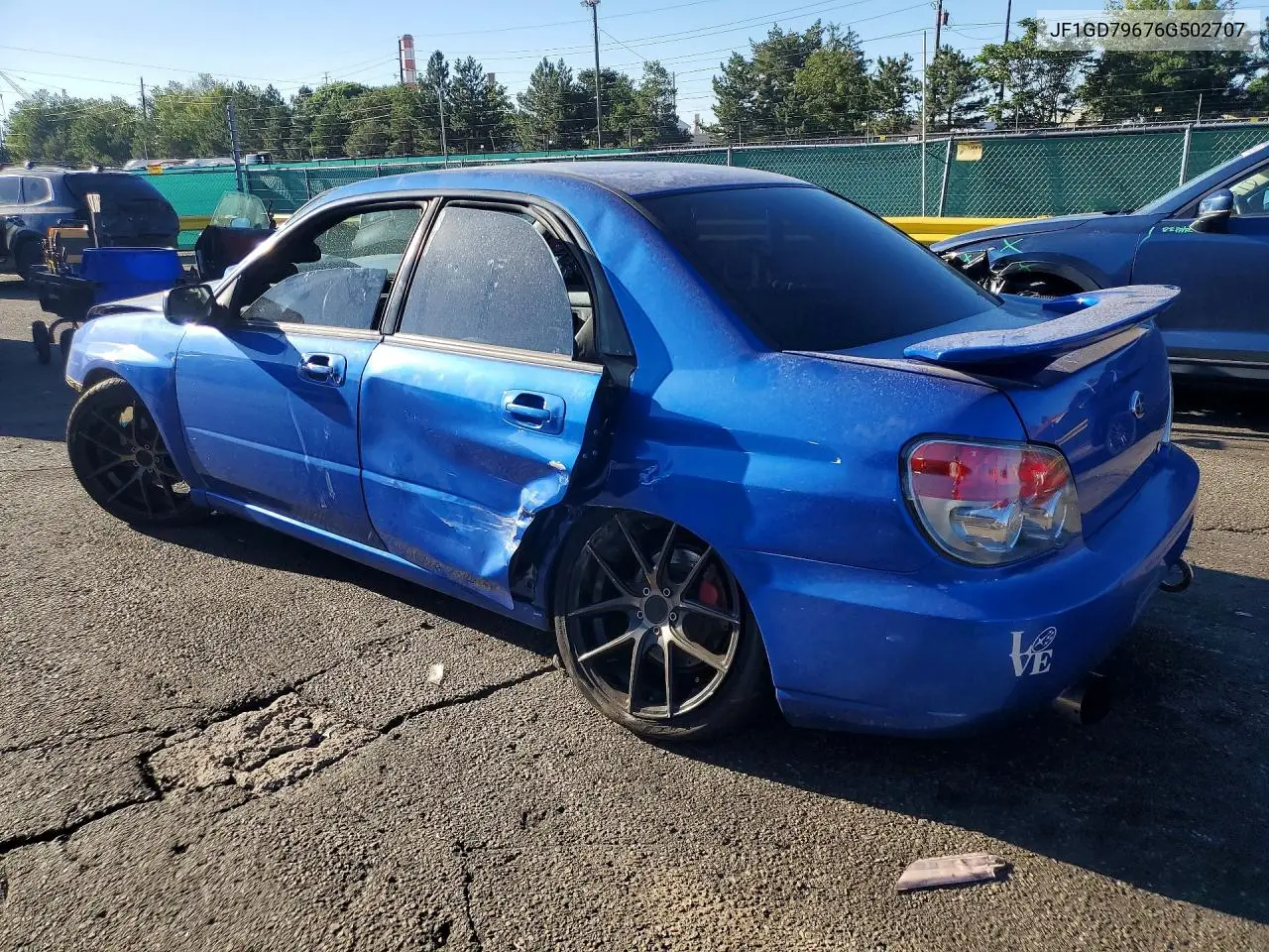 2006 Subaru Impreza Wrx VIN: JF1GD79676G502707 Lot: 61146476