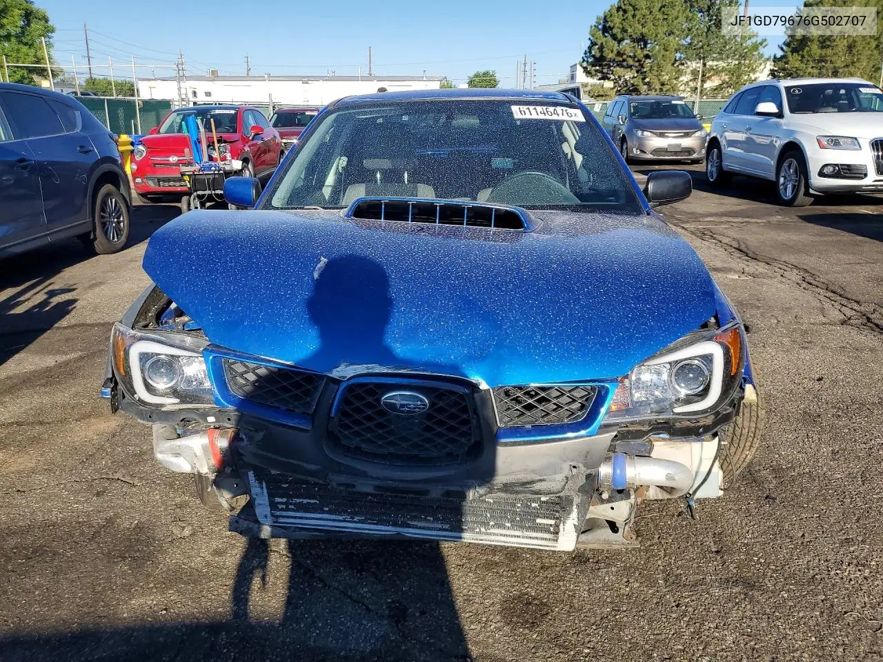 2006 Subaru Impreza Wrx VIN: JF1GD79676G502707 Lot: 61146476