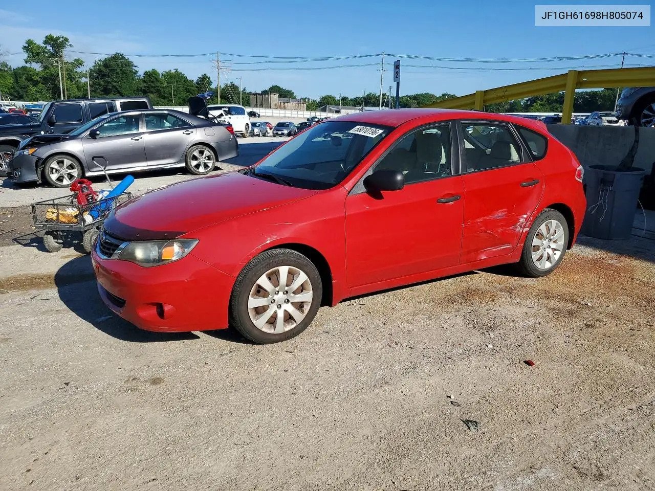 2008 Subaru Impreza 2.5I VIN: JF1GH61698H805074 Lot: 58010196