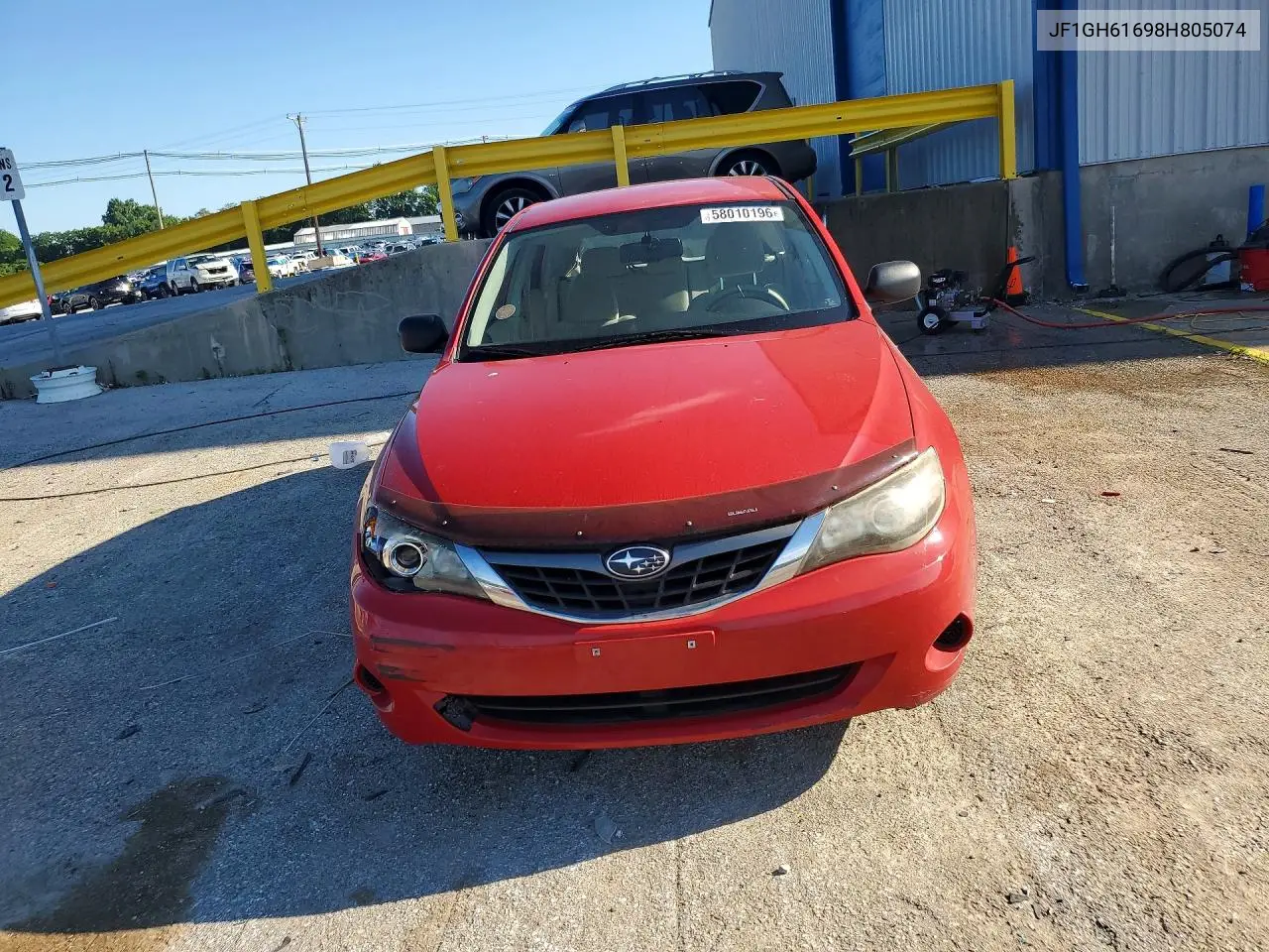 2008 Subaru Impreza 2.5I VIN: JF1GH61698H805074 Lot: 58010196