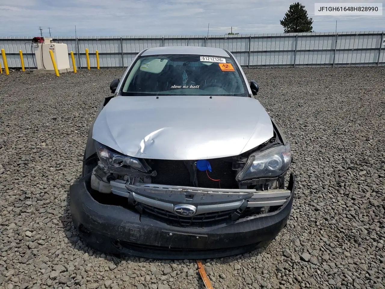 2008 Subaru Impreza 2.5I VIN: JF1GH61648H828990 Lot: 61212126