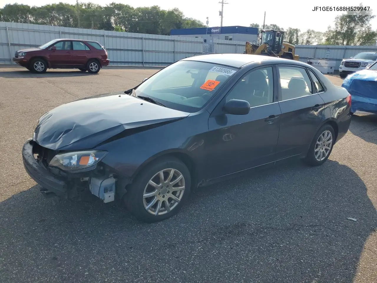 2008 Subaru Impreza 2.5I VIN: JF1GE61688H529947 Lot: 61380986
