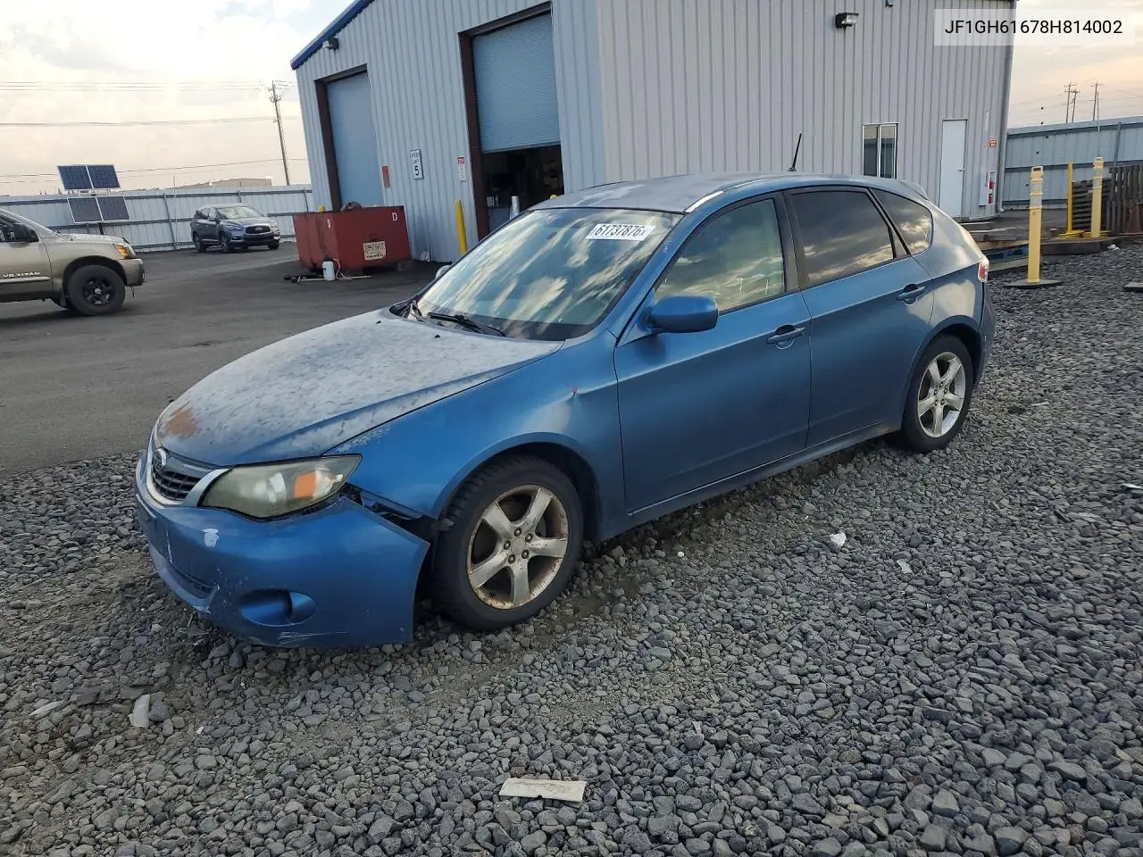 2008 Suba Impreza VIN: JF1GH61678H814002 Lot: 61737876