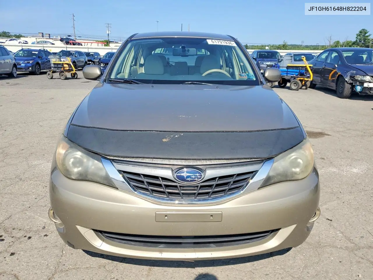 2008 Subaru Impreza 2.5I VIN: JF1GH61648H822204 Lot: 61791936