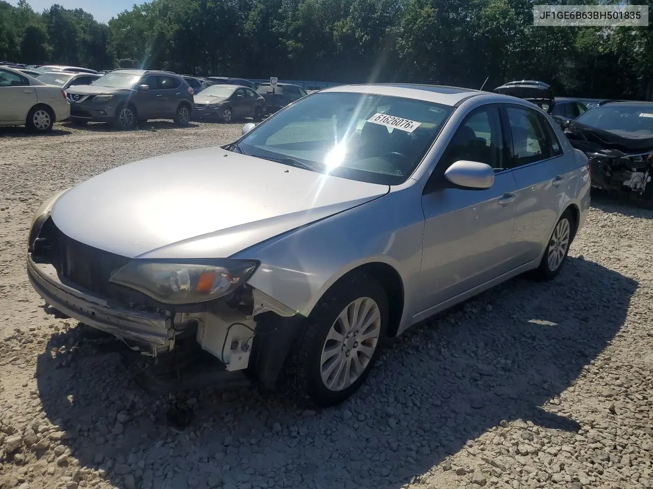 2011 Subaru Impreza 2.5I Premium VIN: JF1GE6B63BH501835 Lot: 61626076