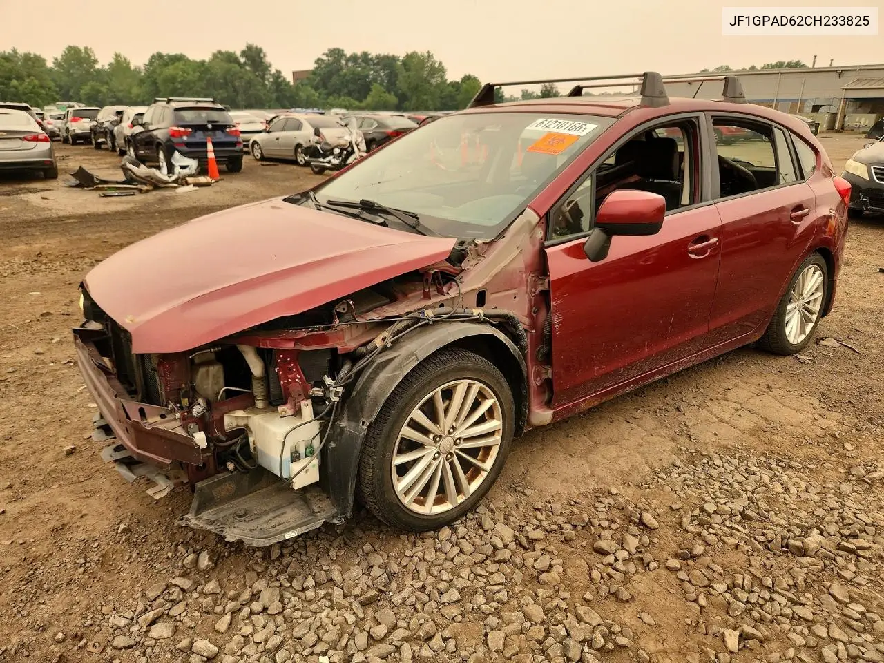 2012 Subaru Impreza Premium VIN: JF1GPAD62CH233825 Lot: 61210166