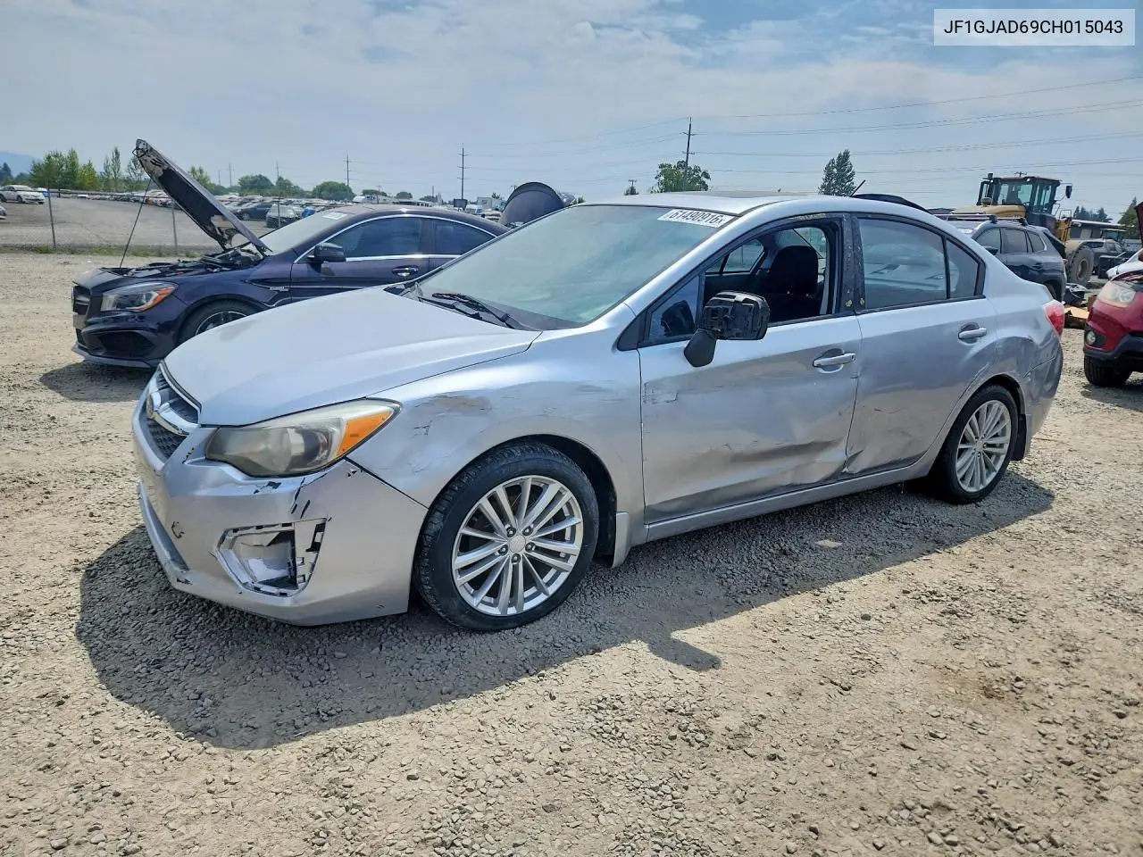 2012 Subaru Impreza Premium VIN: JF1GJAD69CH015043 Lot: 61490916