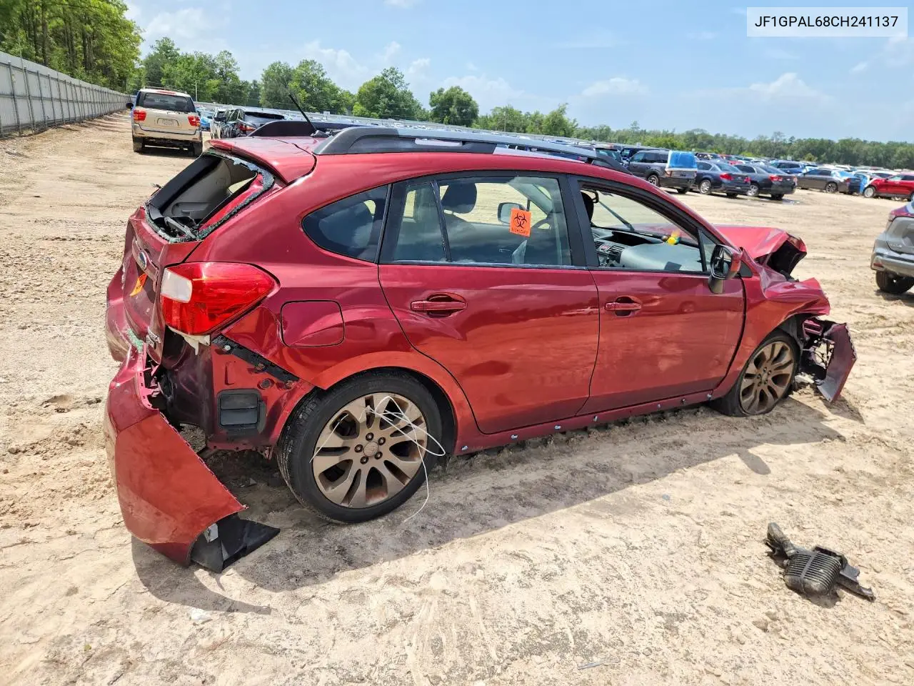 2012 Subaru Impreza Sport Premium VIN: JF1GPAL68CH241137 Lot: 61542366