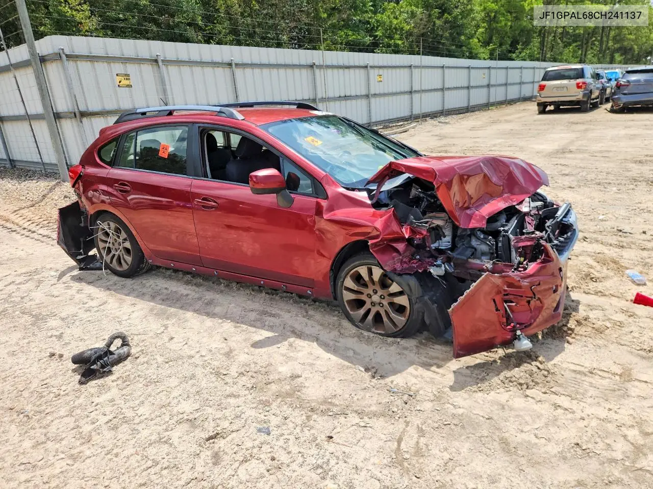 2012 Subaru Impreza Sport Premium VIN: JF1GPAL68CH241137 Lot: 61542366