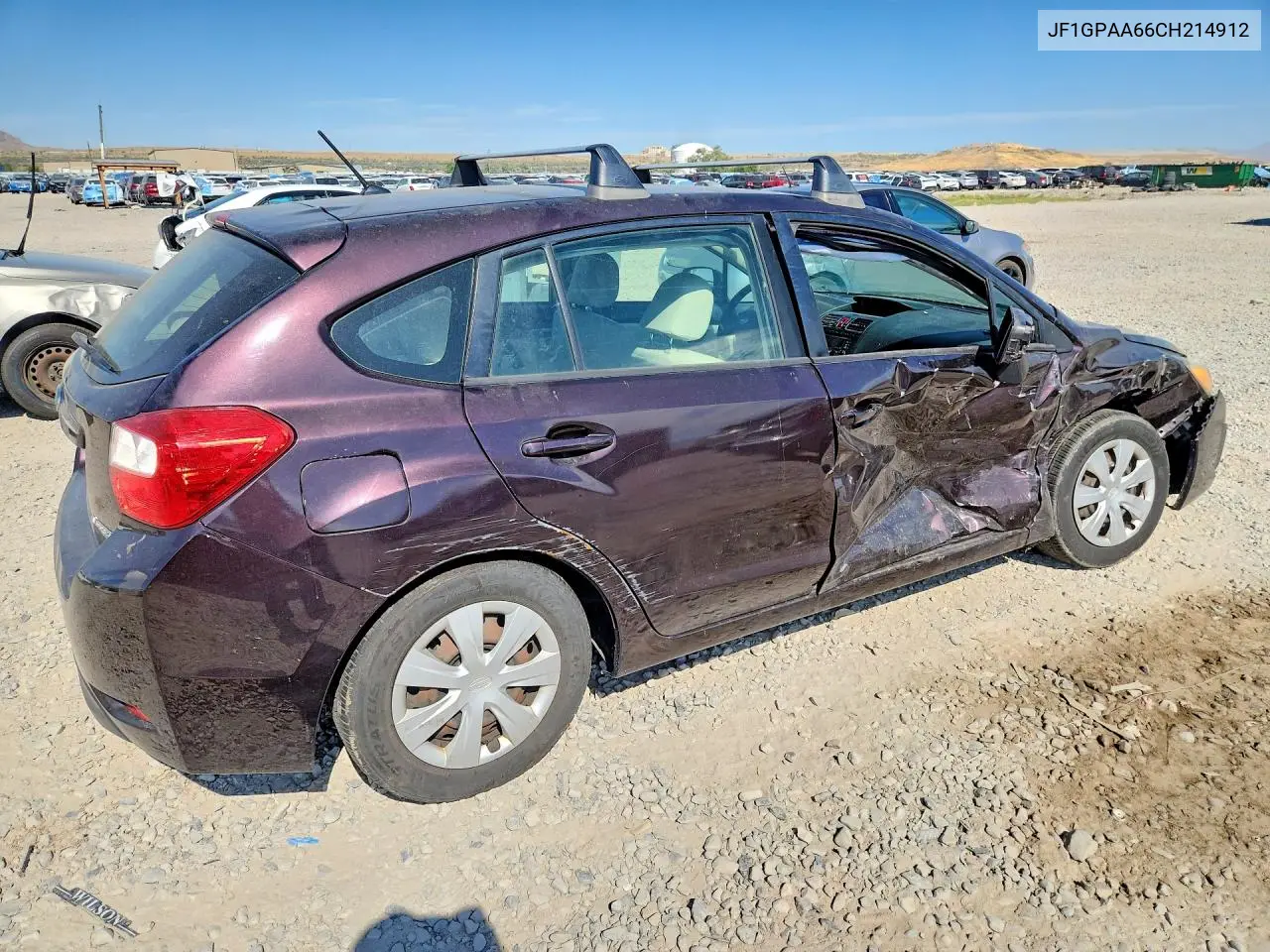 2012 Subaru Impreza VIN: JF1GPAA66CH214912 Lot: 62003466